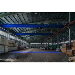 Linea di illuminazione a terra del carroponte
