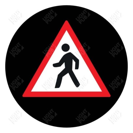 Gobo Schild Achtung Fußgänger 2 Gobo Schild Achtung Fußgänger 2