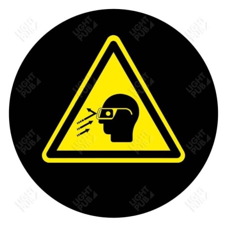 Gobo panneau attention laser Gobo panneau attention laser