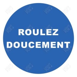 Gobo panneau roulez doucement