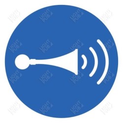 Gobo obligatorisches Hupenschild