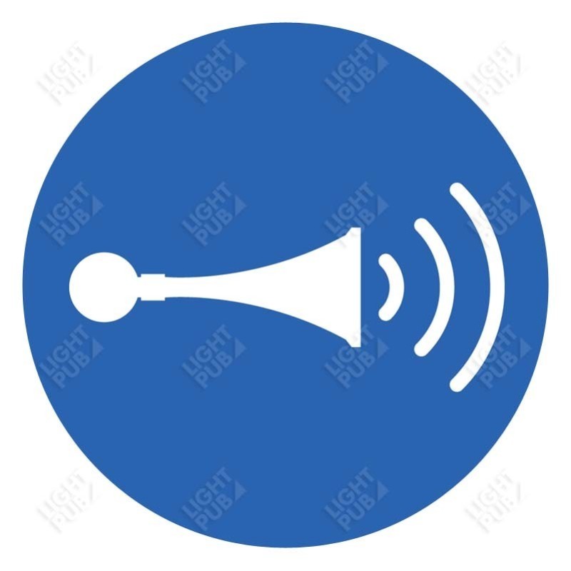 Gobo obligatorisches Hupenschild