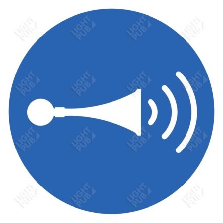 Gobo panneau klaxon obligatoire Gobo panneau klaxon obligatoire
