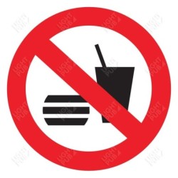 Gobo panneau interdit de manger et boire