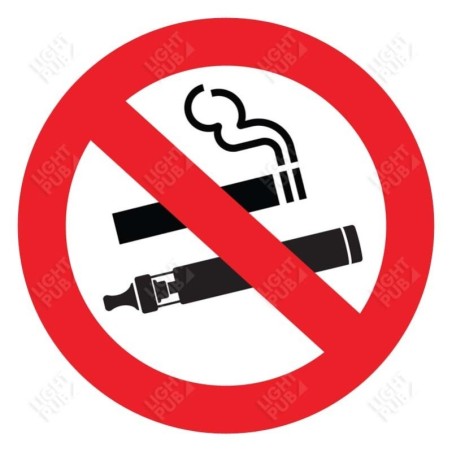 Cartello gobale che vieta il fumo e il vaping Cartello gobale che vieta il fumo e il vaping