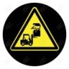 Gobo Schild Achtung Aufprall Gabelstapler