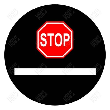Gobo helendava Stoppriba projektsiooniks Gobo helendava Stoppriba projektsiooniks