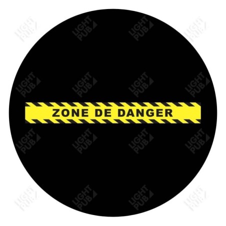 Visuell für Projektion Lichtband zebras Gefahrenzone