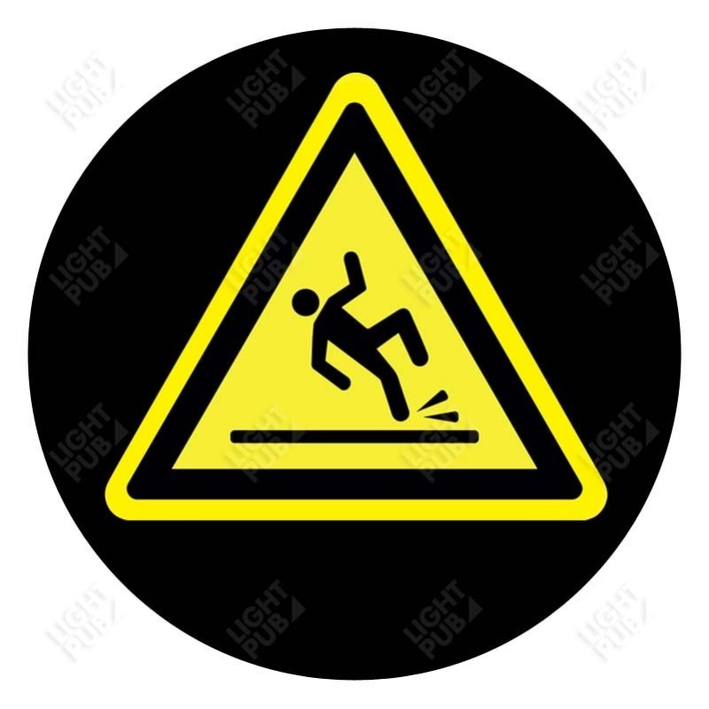 Visual para proyección de panel iluminado Precaución suelo resbaladizo