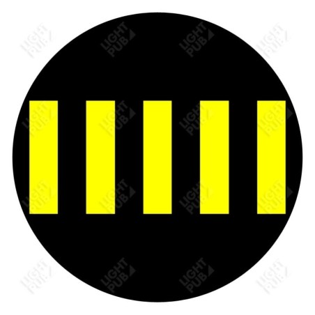 Gobo für Projektion Beleuchteter Zebrastreifen Gelb Gobo für Projektion Beleuchteter Zebrastreifen Gelb