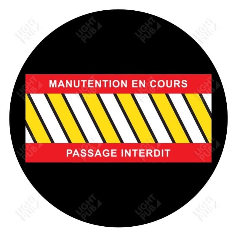 Visuel pour projection panneau lumineux Manutention en cours