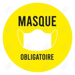 Gobo pour projection panneau lumineux Covid masque obligatoire