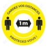 Gobo pour projection panneau lumineux Covid