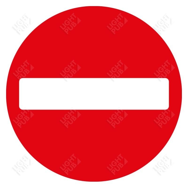 Gobo für Projektion Leuchttafel Stop
