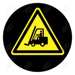 Gobo for illuminated panel projection Warning Forklift