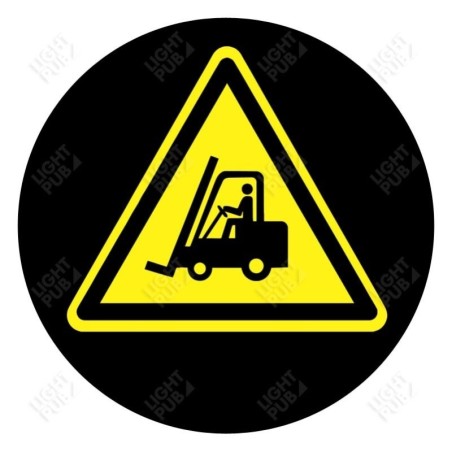Gobo für Projektion Leuchttafel Achtung Wagen Gobo für Projektion Leuchttafel Achtung Wagen