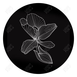 Gobo pour projection Orchidée lumineuse décorative
