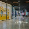 Freccia illuminata che indica la salute
