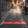Projecteur bande lumineuse rouge STOP au sol