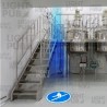 Warning light to prevent accidental falls on stairs