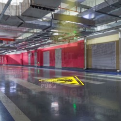 Panneau lumineux attention chariot élévateur pour passage piéton