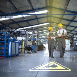 Soluzione per prevenire gli incidenti tra carrelli elevatori e pedoni