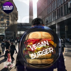 Holostreet 50cm, mochila street marketing pantalla de vídeo holográfica