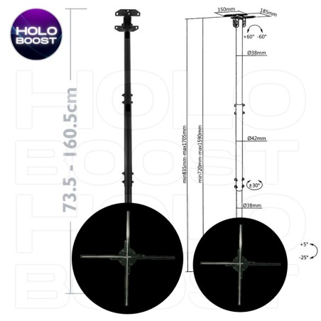 HOLOBOOST soporte de techo