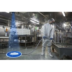 Marquage sol humide industrie par projection de panneau lumineux